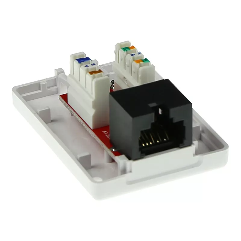 Surface mounted box ACT 1-port unshielded CAT6, 39×54×29.5 mm