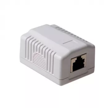 Surface mounted shielded outlet box ACT FA5005 for 1× CAT5E jack, 39×29.5×54 mm