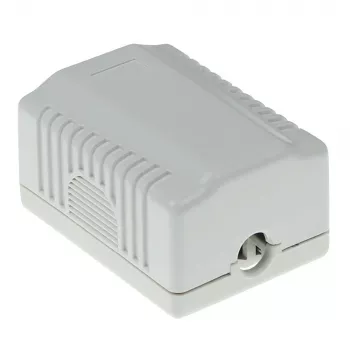 Surface mounted shielded outlet box ACT FA5005 for 1× CAT5E jack, 39×29.5×54 mm