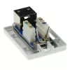 Surface mounted shielded outlet box ACT FA5005 for 1× CAT5E jack, 39×29.5×54 mm