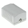 Surface-mounted shielded outlet box ACT CAT6, 1-port, 39×54×29.5 mm