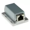 Surface-mounted shielded outlet box ACT CAT6, 1-port, 39×54×29.5 mm