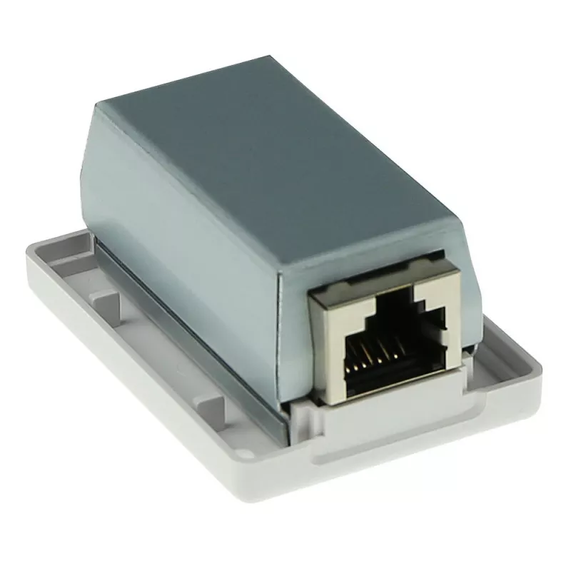 Surface-mounted shielded outlet box ACT CAT6, 1-port, 39×54×29.5 mm