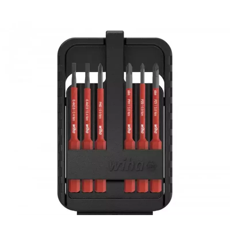 Screwdriver Bit Set Wiha slimBit SB2831B903 6 pc(s)