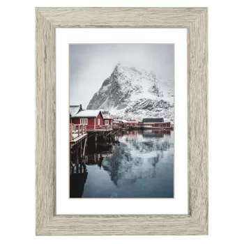 Hama Oslo Single picture frame Grey, Pine