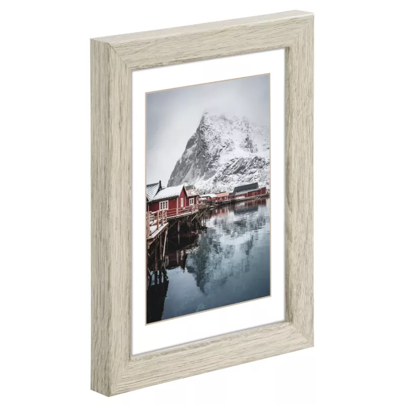 Hama Oslo Single picture frame Grey, Pine