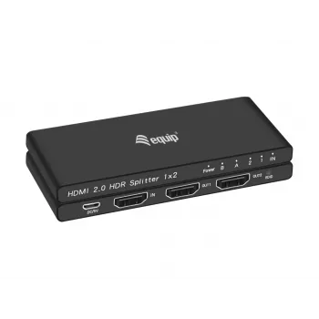 Equip Ultra Slim 2-Port HDMI 2.0 Splitter