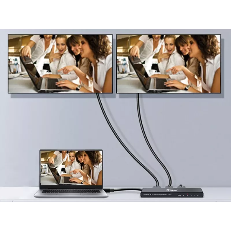Equip Ultra Slim 2-Port HDMI 2.0 Splitter