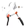 Bypass Pruning Shears Bahco PXR-M2 Black Red Stainless Steel