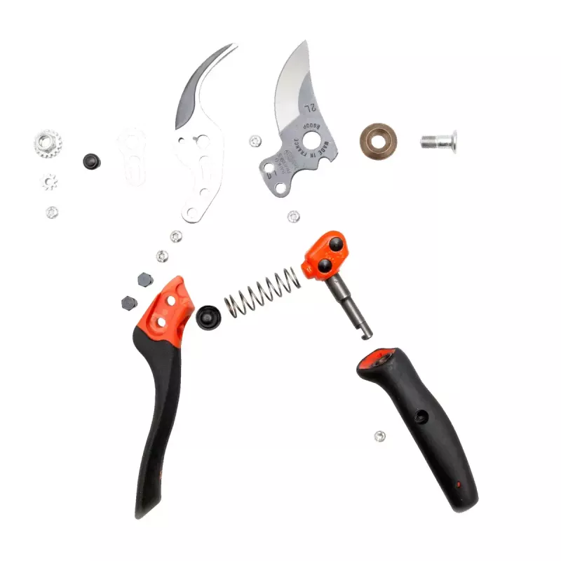 Bypass Pruning Shears Bahco PXR-M2 Black Red Stainless Steel