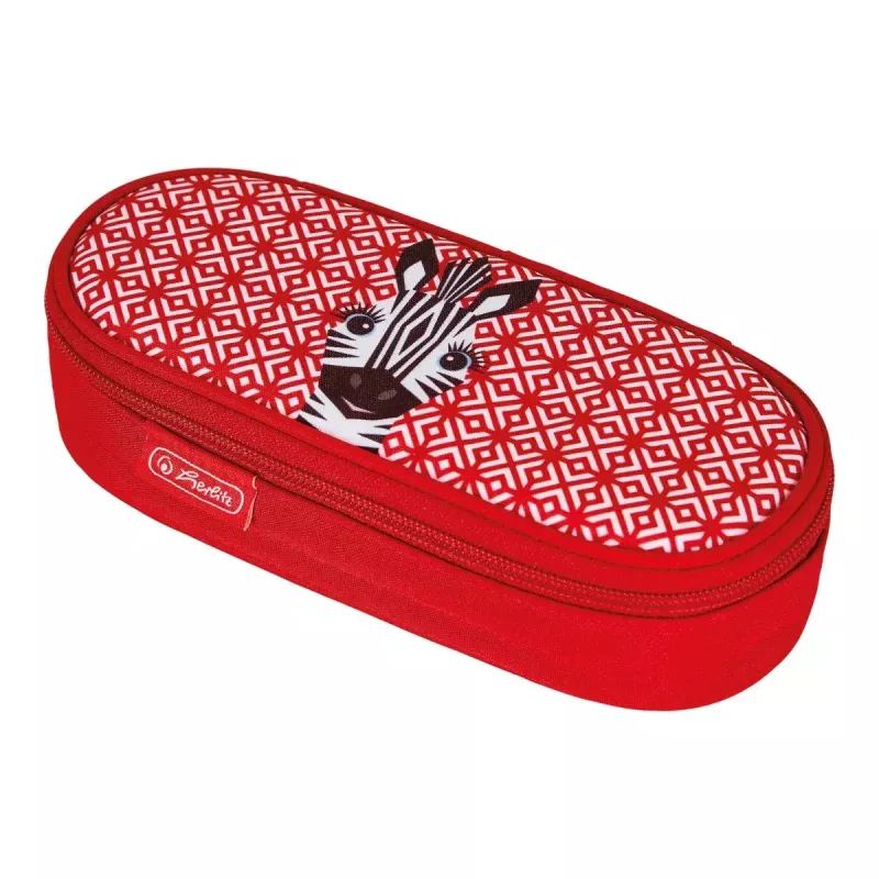 Soft pencil case Herlitz 50038428 Polyester Red 215x95x60 mm