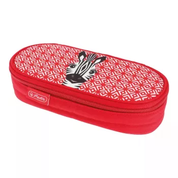 Soft pencil case Herlitz 50038428 Polyester Red 215x95x60 mm