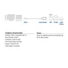 ACT USB-C to Serial Adapter AC6002 Black 1.5m