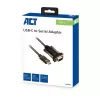 ACT USB-C to Serial Adapter AC6002 Black 1.5m