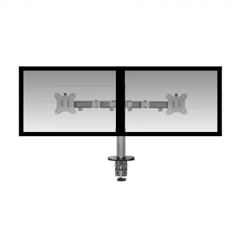 ACT Dual monitor arm office silver Clamp/Bolt-through 18 kg 17-32 inch