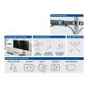 ACT Dual monitor arm office silver Clamp/Bolt-through 18 kg 17-32 inch