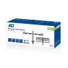 ACT Dual monitor arm office silver Clamp/Bolt-through 18 kg 17-32 inch