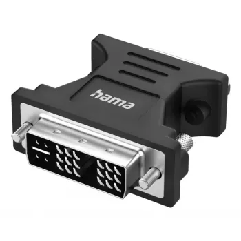 Video adapter HAMA 00300090 DVI‑I male to VGA female, black