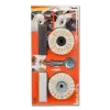 Set KWB 485300 Rotary Tool Polishing Supply Black Metallic White