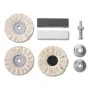 Set KWB 485300 Rotary Tool Polishing Supply Black Metallic White