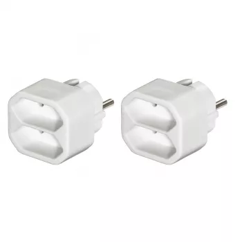 Hama 00223211 power extension 2 AC outlet(s) Indoor White