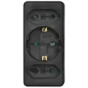 Hama 00223216 power extension 3 AC outlet(s) Indoor Black