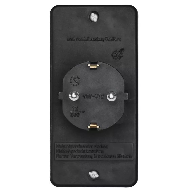 Hama 00223216 power extension 3 AC outlet(s) Indoor Black