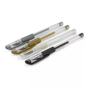 Hama Classic Capped gel pen Black, Gold, Silver, White 4 pc(s)