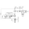 Laptop & monitor arm ACT AC8305 height adjustment 0-450mm