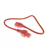 ACT Powercord C14 - C15 red 0.6 m IEC C14 250V 10A