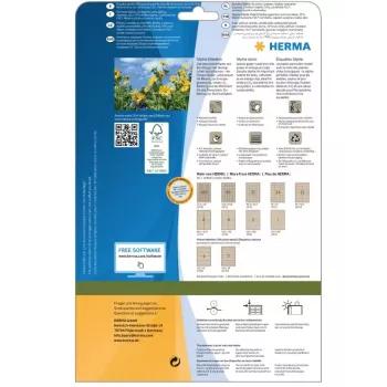 HERMA 10756 self-adhesive label Rectangle Permanent Brown 80 pc(s)