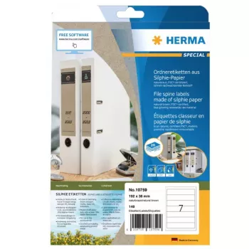 Self-adhesive label HERMA 10759 Rectangle Permanent Brown 140 pc
