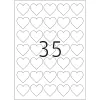 HERMA 10790 self-adhesive label Heart Permanent White 350 pc(s)