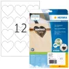 HERMA 10791 self-adhesive label Heart Permanent White 120 pcs