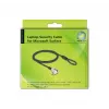 Navilock Notebook Cable Lock Black 1.8 m Key Lock