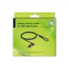 Cable lock Navilock 20916 Black 1.8 m