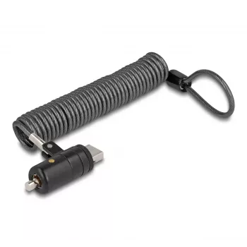 Cable Lock Navilock 20917 Black 1.8 m Key Lock