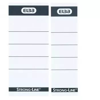 Label Elba 400087754 10 pcs Black White Rectangle 5x2.5 cm