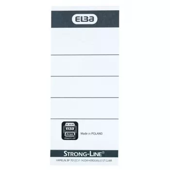 Label Elba 400087754 10 pcs Black White Rectangle 5x2.5 cm