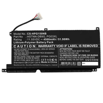 Laptop spare part CoreParts MBXHP-BA0305 Width 95.2mm Depth 6.8mm Height 211.6mm