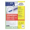 Self-adhesive printer label AVERY 6602 White 7x3.6 cm 1560 pcs