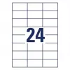 Self-adhesive printer label AVERY 6605 White 7x3.7 cm 1560 labels
