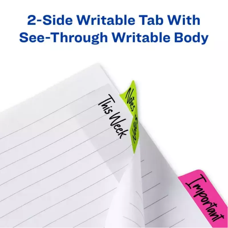 Blank tab index Avery Ultra Tabs 74753 Green Orange Pink