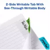 Blank tab index Avery Ultra Tabs 74754 Blue Green Red