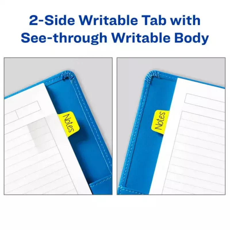 Blank tab index Avery Ultra Tabs 74759 Green Orange Pink Yellow