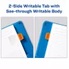 Blank tab index Avery Ultra Tabs 74760 Blue Green Orange Red