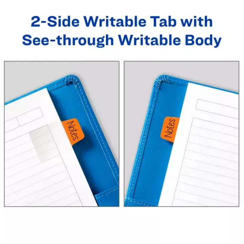 Blank tab index Avery Ultra Tabs 74760 Blue Green Orange Red