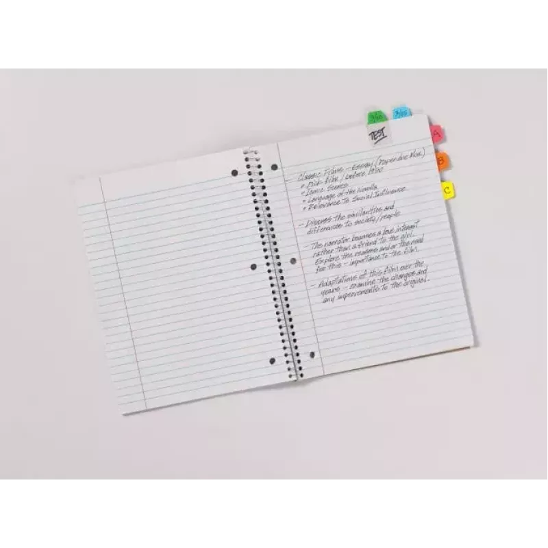 Blank tab index Avery Ultra Tabs 74760 Blue Green Orange Red