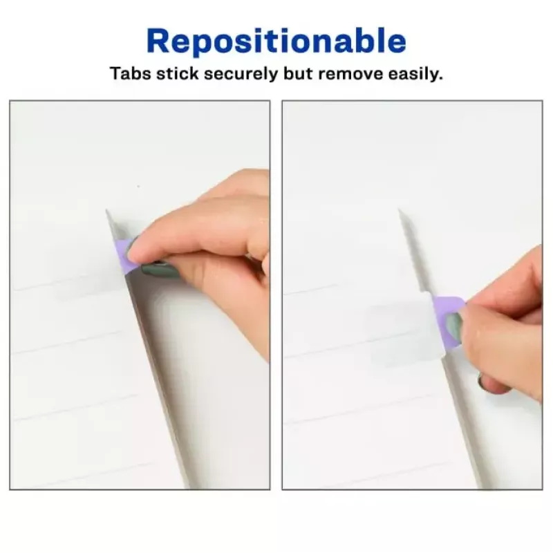 Blank tab index Avery Ultra Tabs 74761 Blue Green Pink Purple
