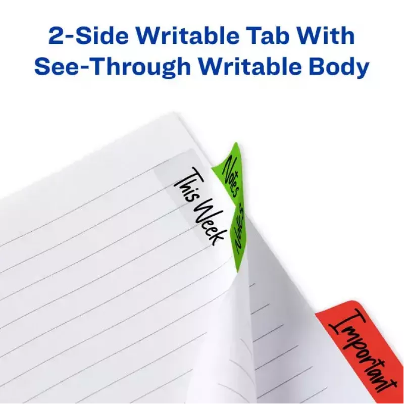 Blank tab index Avery Ultra Tabs 74768 Blue Green Red Yellow